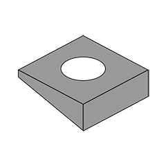 Beveled, Steel Plain