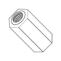 Hex Standoffs, Nylon, 5/16"