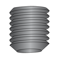 Flat Point Set Screws, Fine