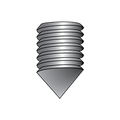 Cone Point Set Screws, Fine