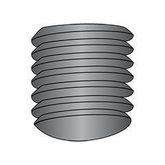 Oval Point Set Screws, Coarse