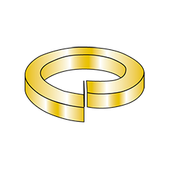 Split Lock Regular, High Alloy Steel Zinc Yellow